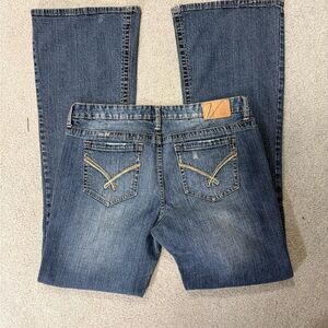 Vanity Faire Blue Jeans with Tan Accents